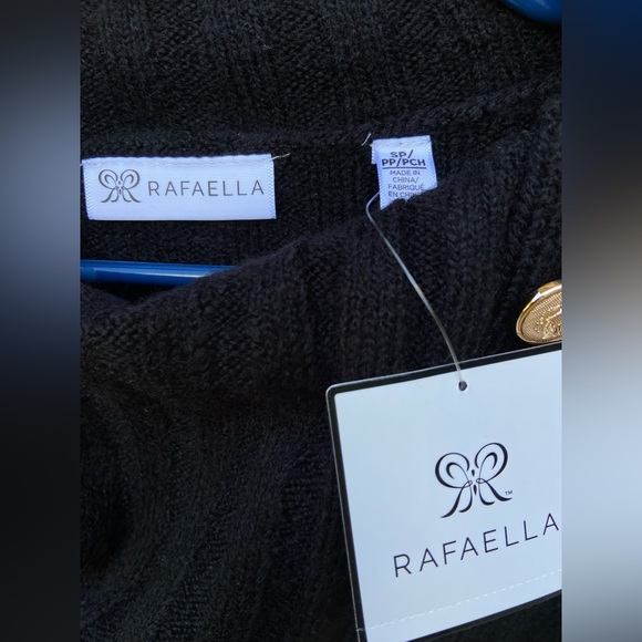 NWT Rafaella Black Cowl Neck Sweater - Picture 5 of 7
